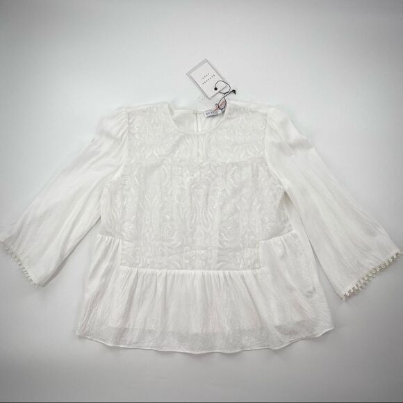 Endless Rose White Boho Top - Picture 1 of 12